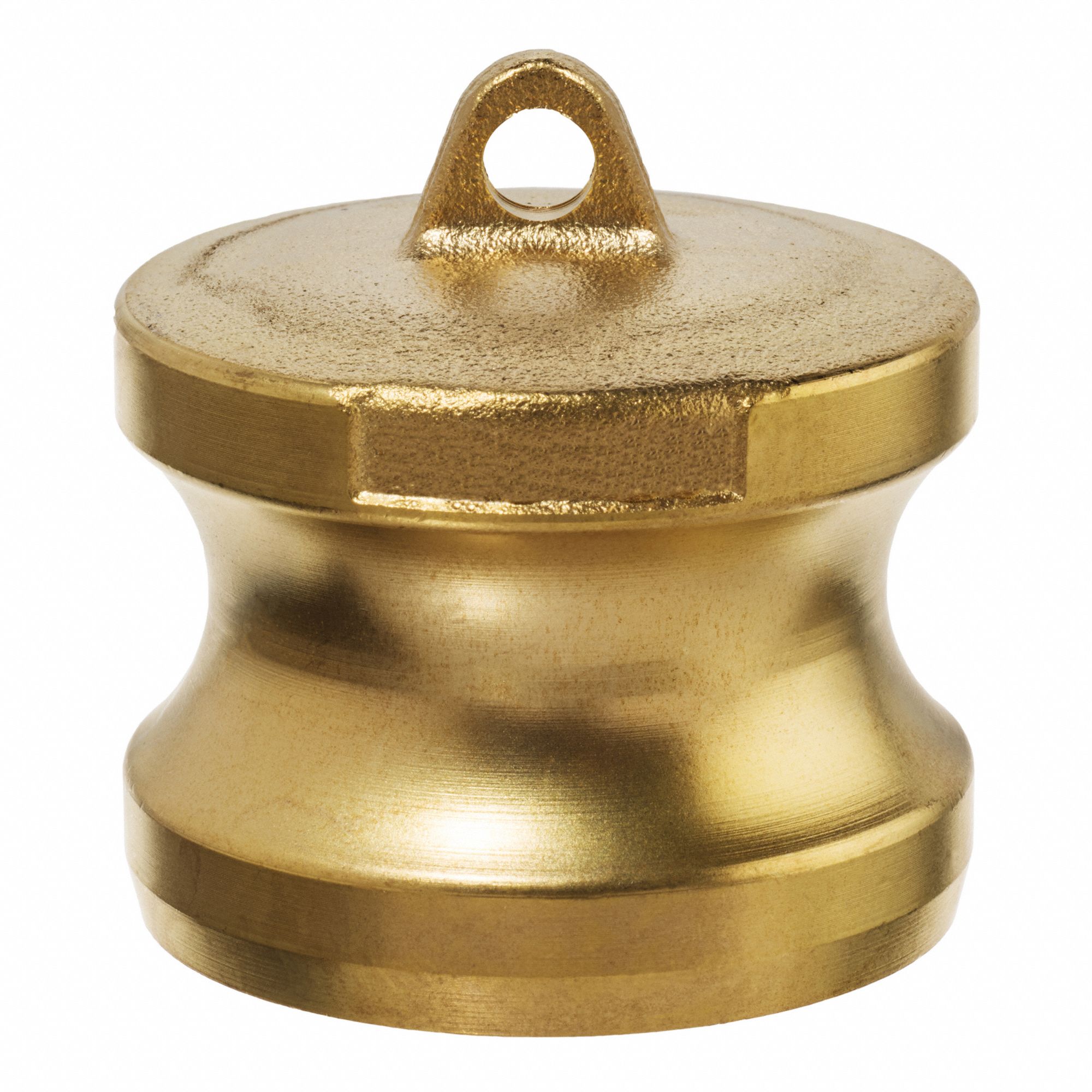 DUST PLUG, MALE ADAPTER, 4 IN, 4 3/4 IN PLUG OUTSIDE DIA, BRASS