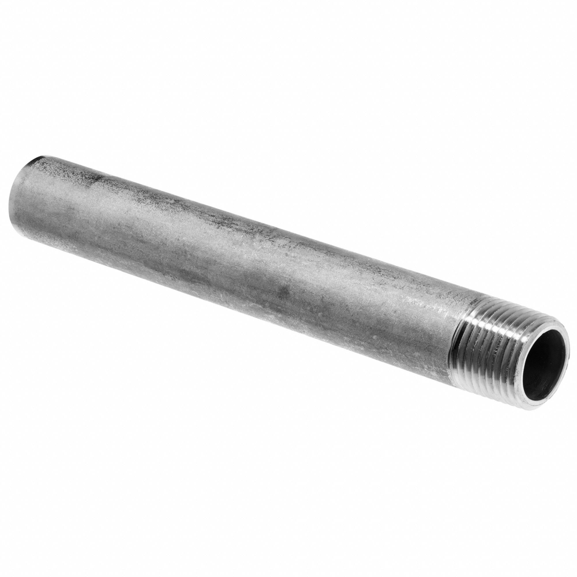 PIPE NIPPLE, MNPT X BUTT WELD, 1 IN PIPE SIZE, 2 IN LENGTH, 304 STAINLESS STEEL, 150 PSI