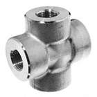 CROSS, FNPT, CLASS 3000, ½ IN PIPE SIZE, 304 STAINLESS STEEL, 3000 PSI