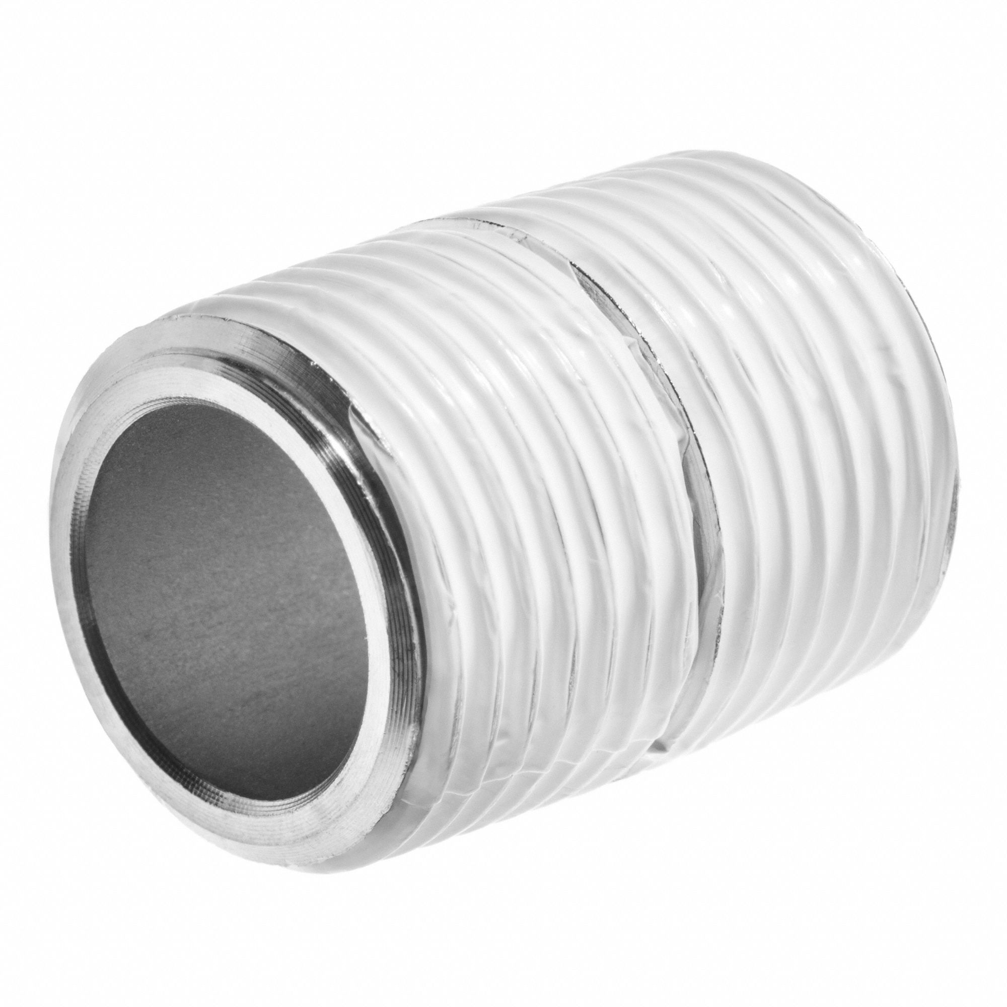 CLOSE NIPPLE W/ SEALANT, MNPT, SCHEDULE 80, 1½ IN PIPE SIZE, 316 STAINLESS STEEL, 3000 PSI