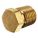 HEX HEAD PLUG, MNPT, PIPE SIZE ¾ IN, BRASS, 3200 PSI