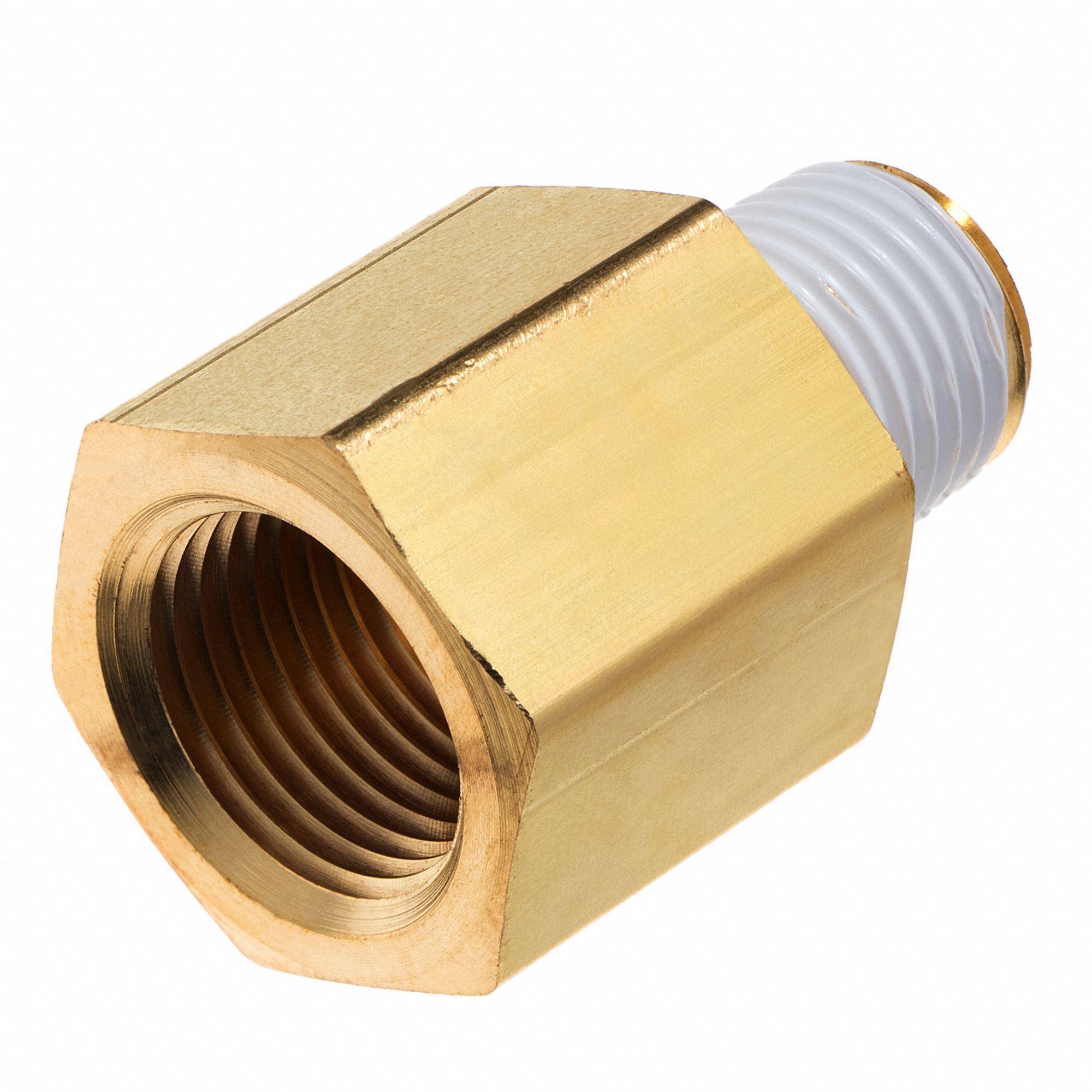 STRAIGHT REDUCING ADAPTER, FNPT X MNPT, PIPE SIZE 3/4 X 1/2 IN, BRASS