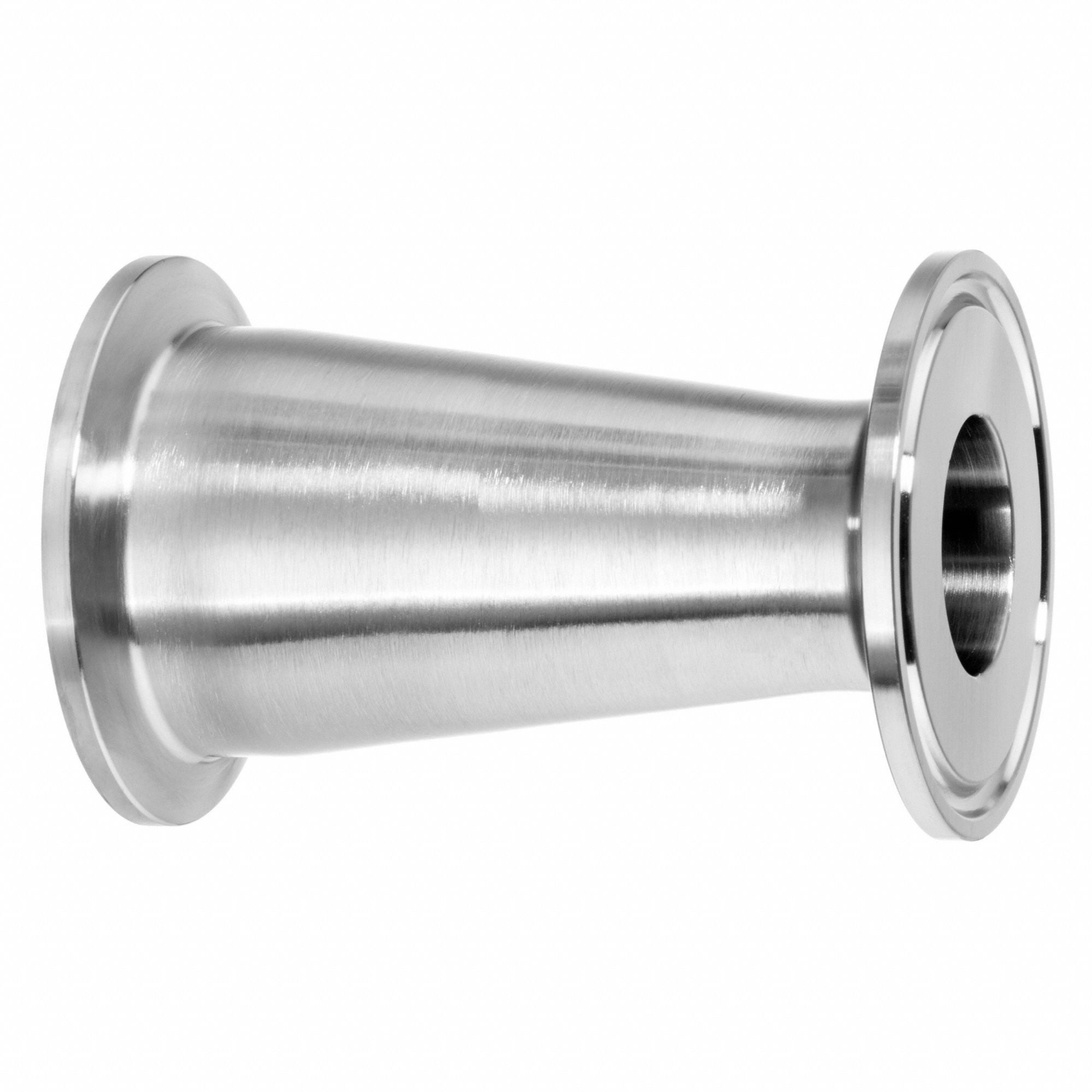 STRAIGHT REDUCER, 3 X 2IN TUBE SIZE, QUICK-CLAMP, POLISHED, 304 STAINLESS STEEL