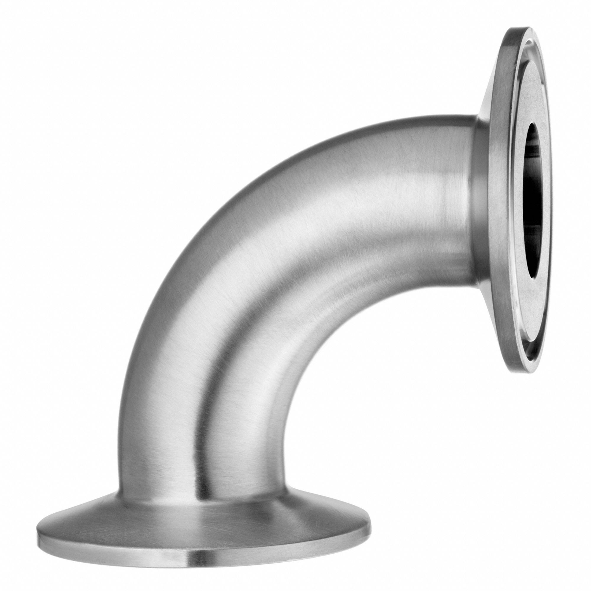 90-DEGREE ELBOW, 1½ IN TUBE SIZE, QUICK-CLAMP, POLISHED, 316 STAINLESS STEEL