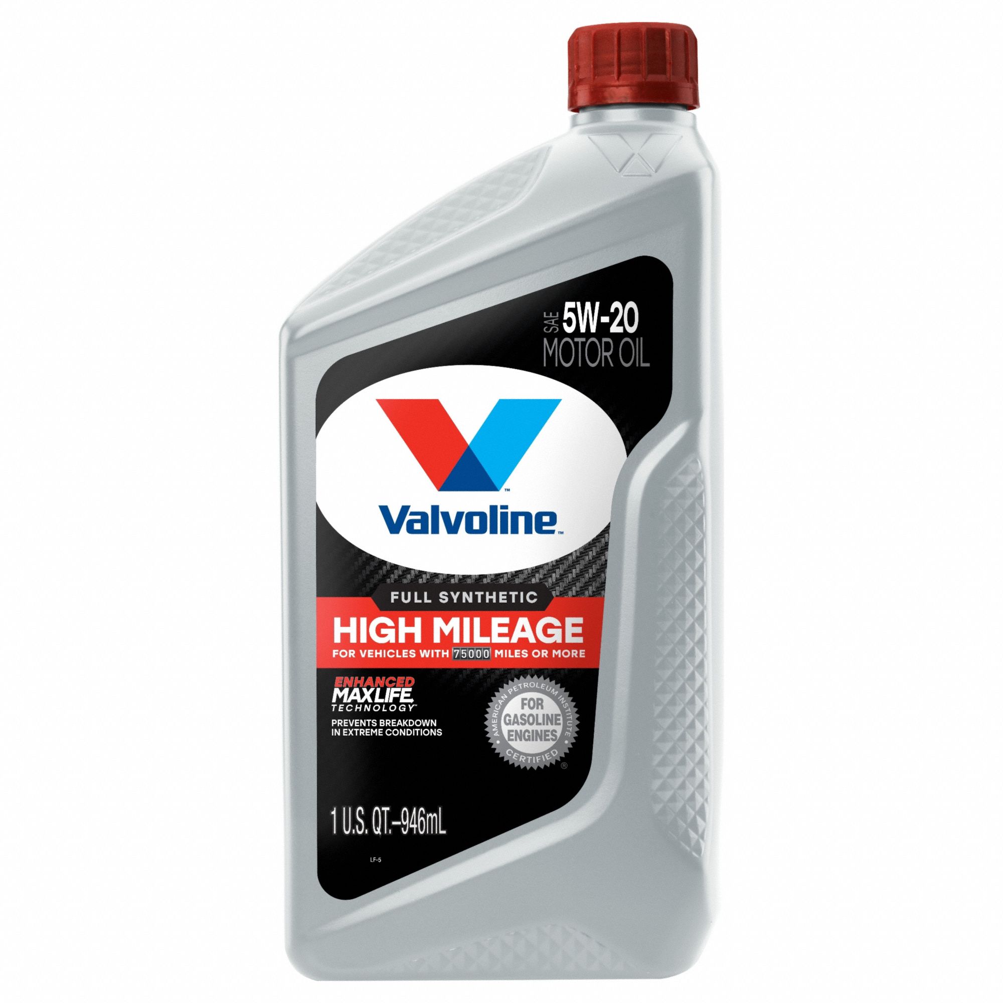 VALVOLINE 1 qt 5W-20 High Mileage with Maxlife Gas Engine