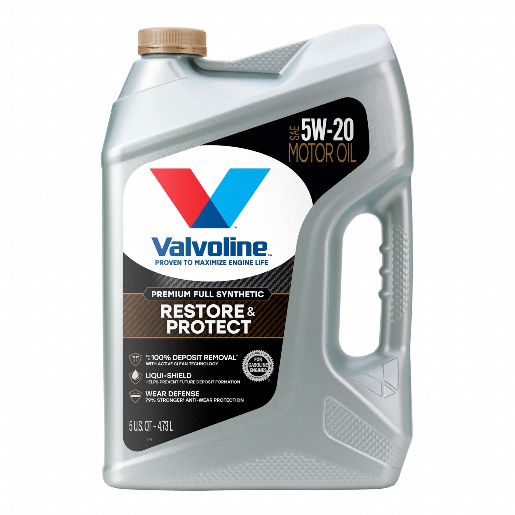 Engine Oil: Synthetic, Not Biodegradable, 5 qt Size, Bottle, 5W-20, Restore & Protect