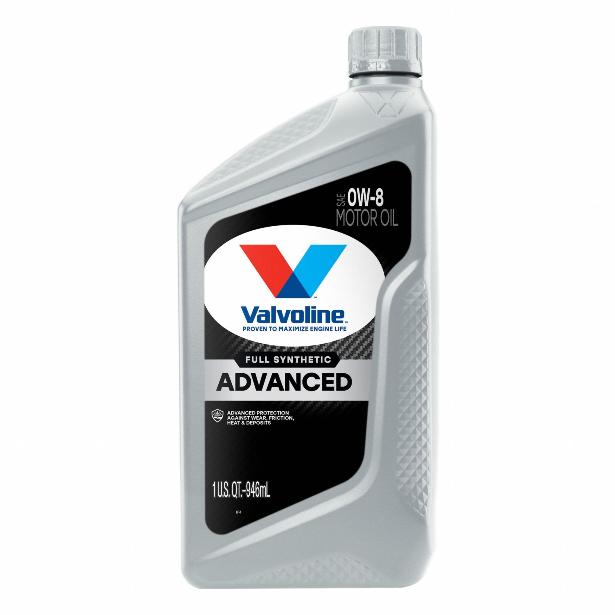Engine Oil: Synthetic, Not Biodegradable, 1 qt Size, Bottle, 0W-8, Advanced Full Synthetic