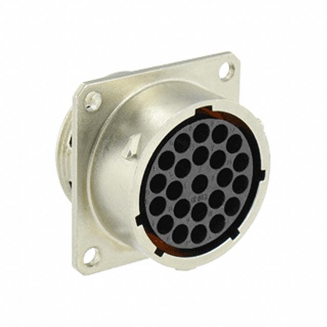 Electrical Connector: Trim Trio UTO 18, Square Flange Receptacle, 23 Contacts, 8 A