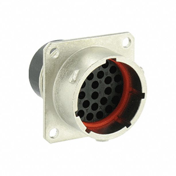 Electrical Connector: Trim Trio UTO 16, Square Flange Receptacle, 26 Contacts, 4 A