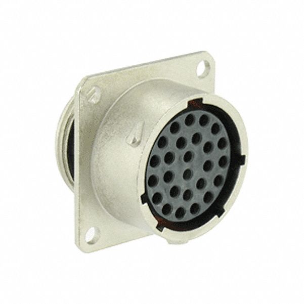 Electrical Connector: Trim Trio UTO 16, Square Flange Receptacle, 26 Contacts, 4 A