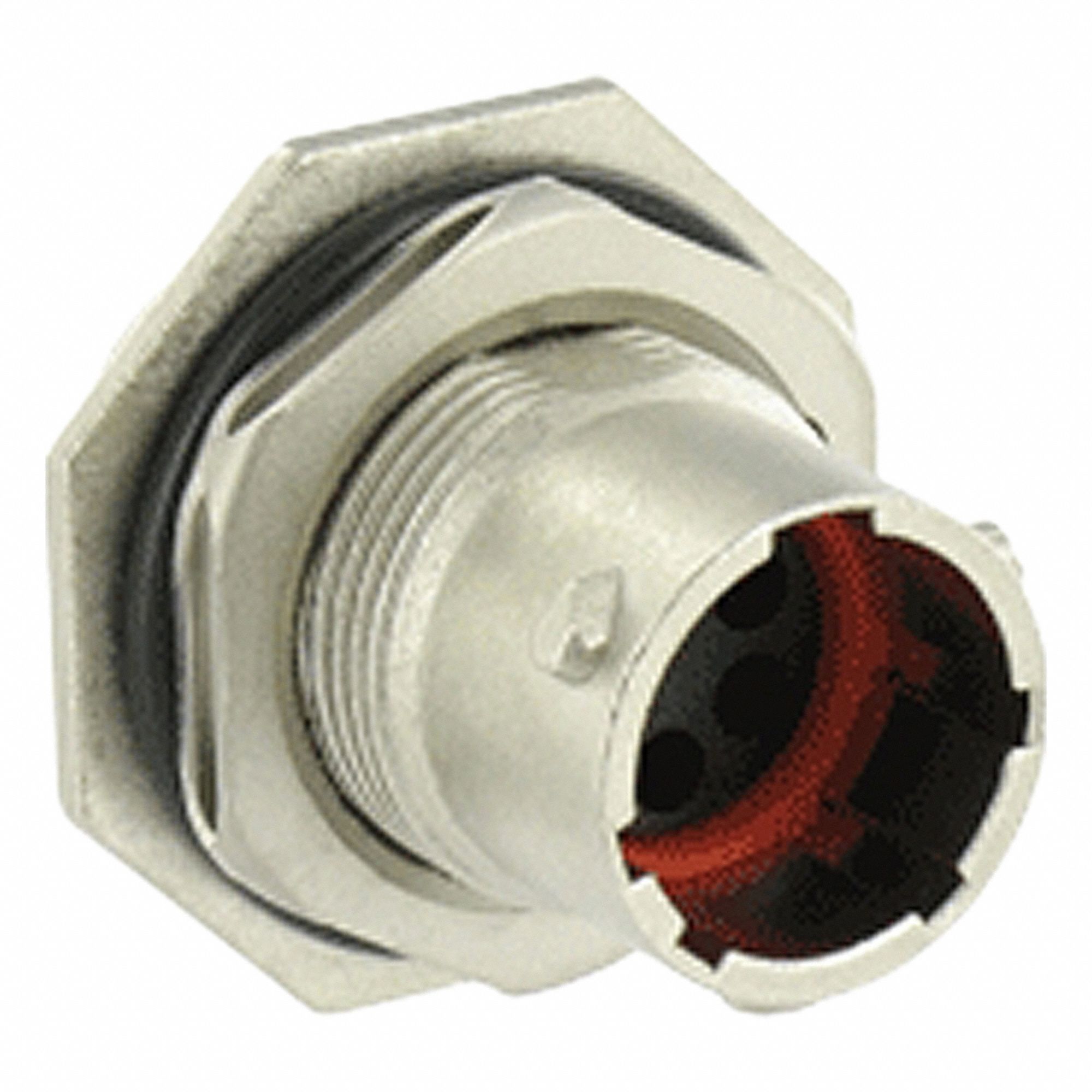 Electrical Connector: Trim Trio UTO 10, Jam Nut Receptacle, 6 Contacts, 5 A, IP68/IP69K