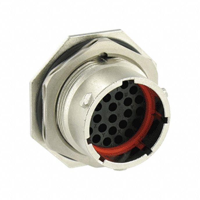 Electrical Connector: Trim Trio UTO 16, Jam Nut Receptacle, 26 Contacts, 4 A, IP68/IP69K