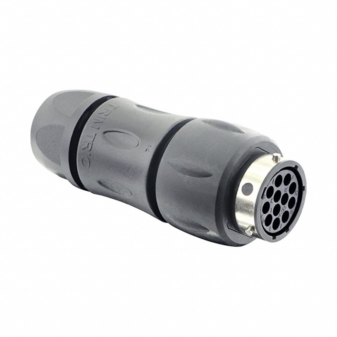 Electrical Connector: Trim Trio UTGX 14, In-Line Receptacle with Cable Gland, 12 Contacts