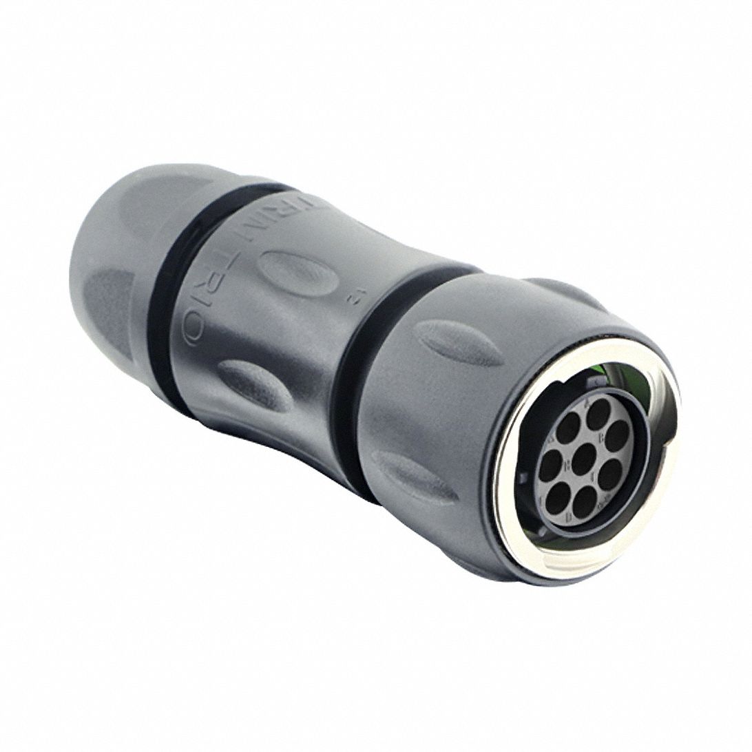 Electrical Connector: Trim Trio UTGX 12, Plug with Cable Gland, 8 Contacts, 10 A, 500V