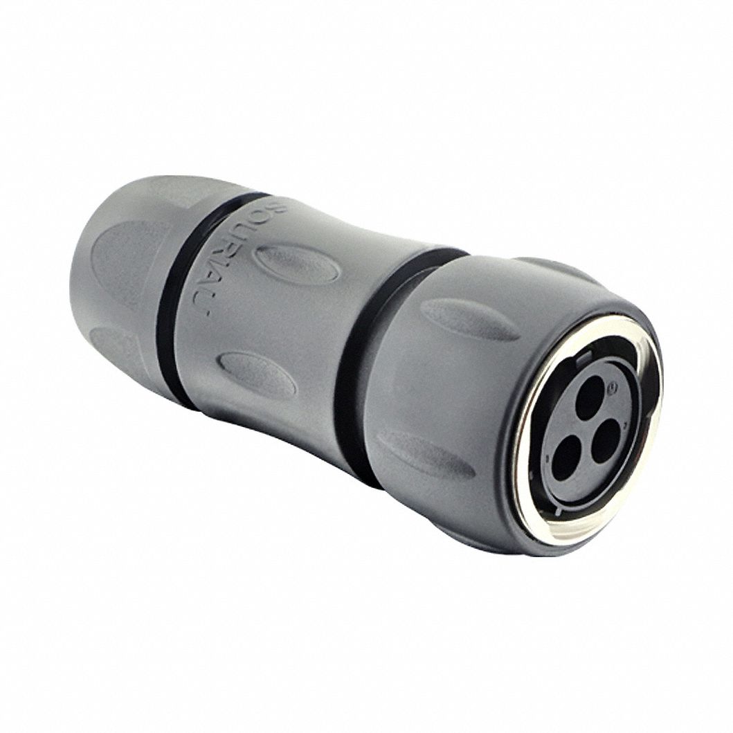 Electrical Connector: Trim Trio UTGX 14, Plug with Cable Gland, 2 + Ground Contacts, 44 A