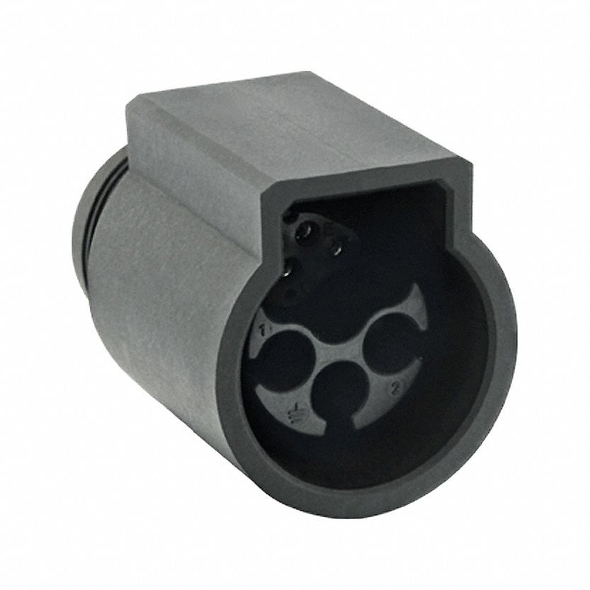 Electrical Connector: Trim Trio UTL 12, In-Line Receptacle, 8 Contacts, 16 A, IP68/IP69K