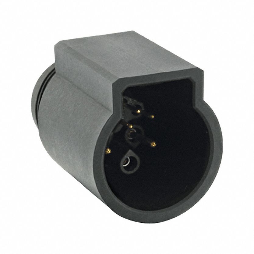 Electrical Connector: Trim Trio UTL 12, In-Line Receptacle, 8 Contacts, 16 A, IP68/IP69K