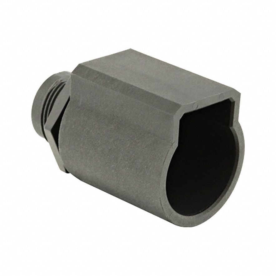 Electrical Connector: Trim Trio UTL 10, Jam Nut Receptacle, 3 + Ground Contacts, 16 A