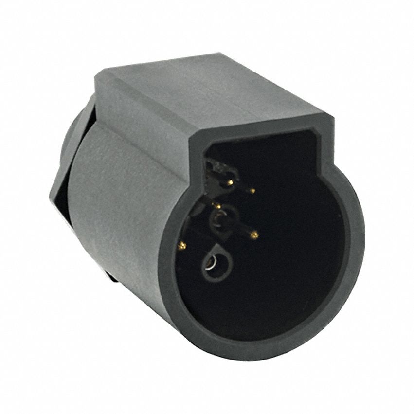 Electrical Connector: Trim Trio UTL 12, Jam Nut Receptacle, 8 Contacts, 16 A, IP68/IP69K