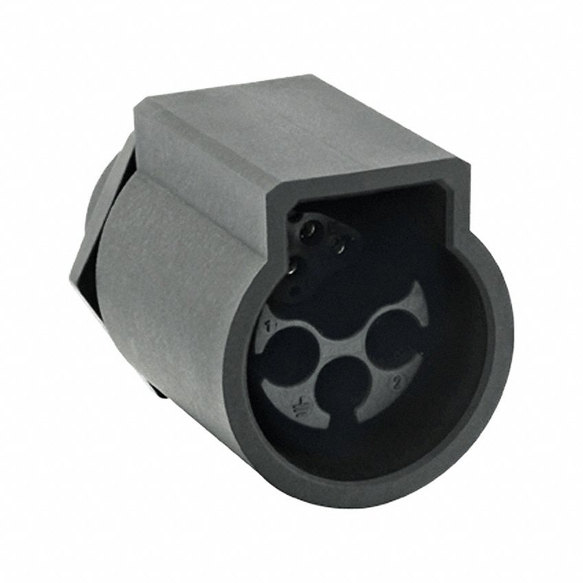 Electrical Connector: Trim Trio UTL 12, Jam Nut Receptacle, 8 Contacts, 16 A, IP68/IP69K