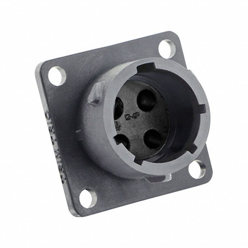 Electrical Connector: Trim Trio UTSX 12, Square Flange Receptacle, 4 Contacts, 16 A, 500V