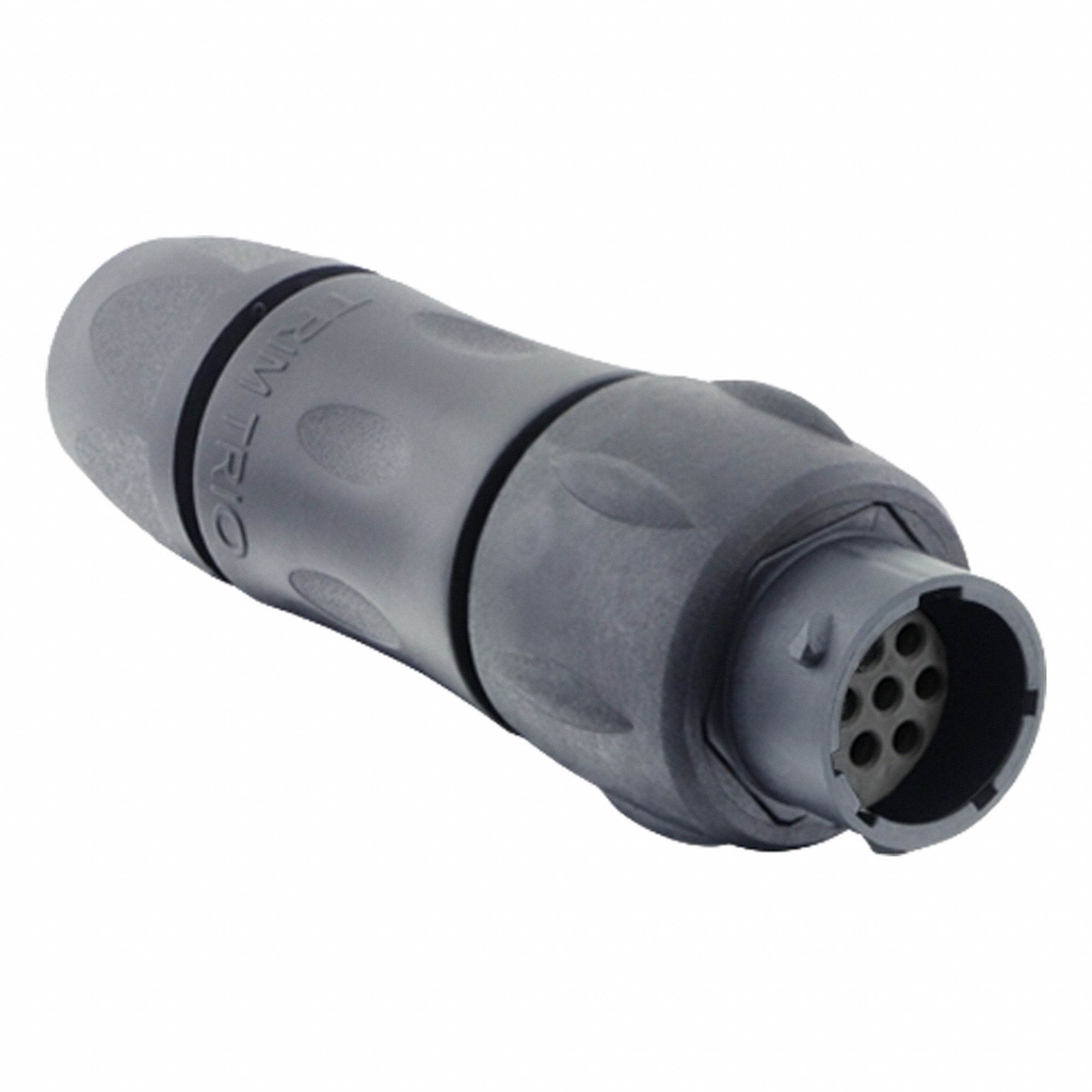 Electrical Connector: Trim Trio UTSX 12, In-Line Receptacle with Cable Gland, 10 Contacts