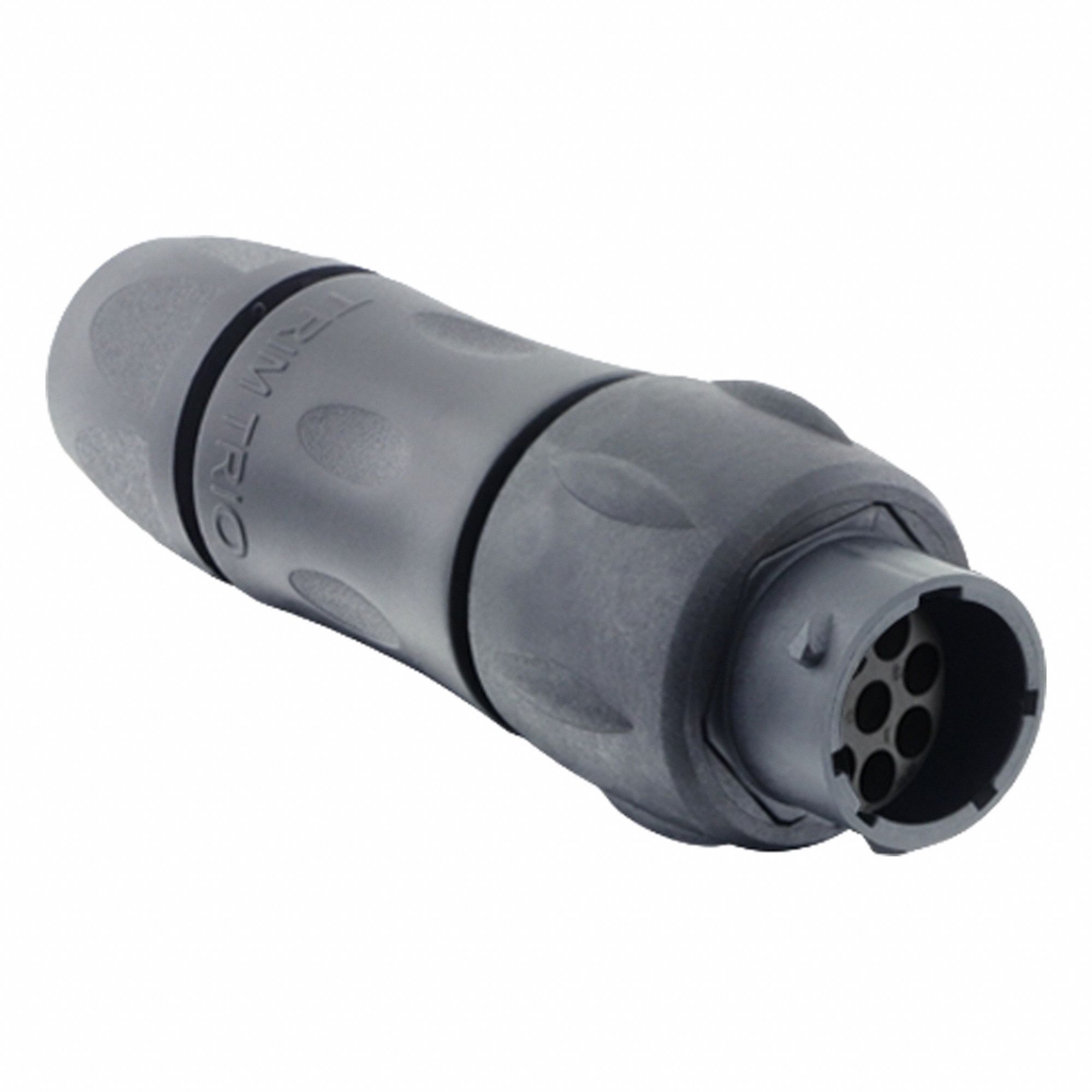 Electrical Connector: Trim Trio UTSX 12, In-Line Receptacle with Cable Gland, 8 Contacts