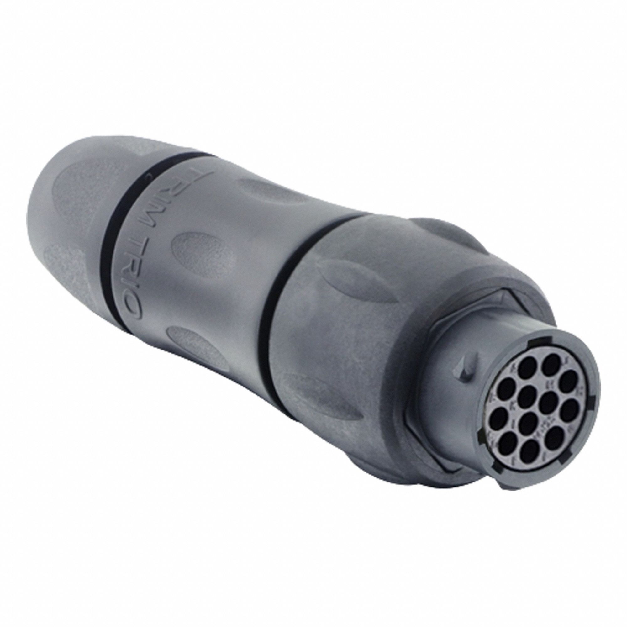 Electrical Connector: Trim Trio UTSX 14, In-Line Receptacle with Cable Gland, 12 Contacts