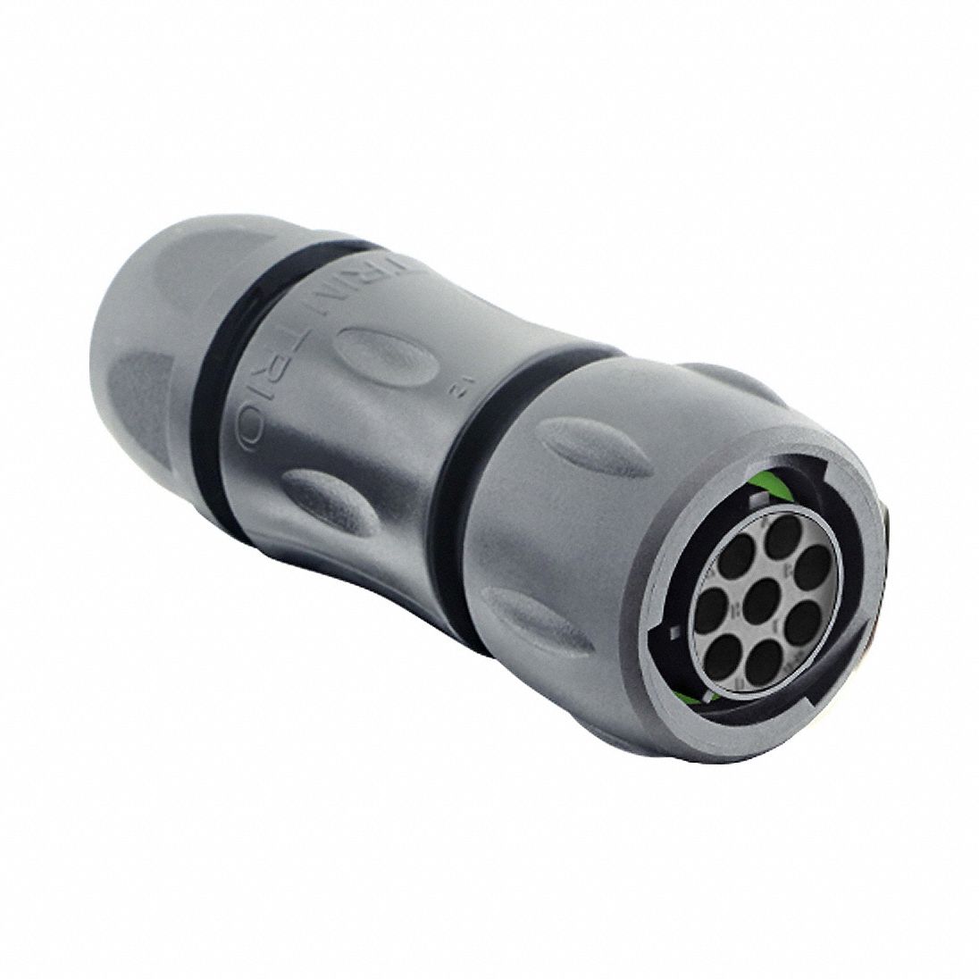 Electrical Connector: Trim Trio UTSX 12, Plug with Cable Gland, 8 Contacts, 10 A, 500V