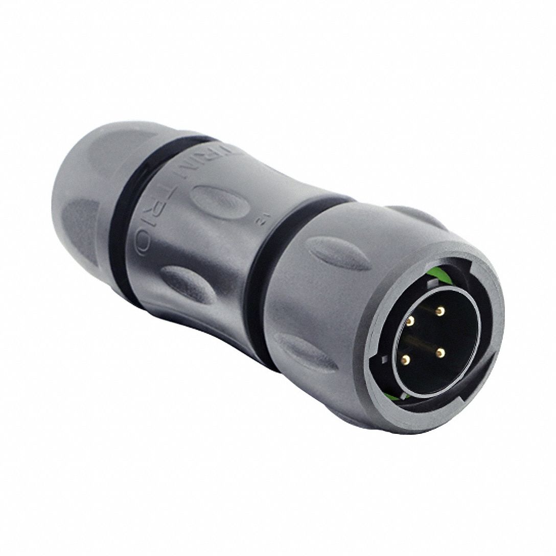 Electrical Connector: Trim Trio UTSX 12, Plug with Cable Gland, 4 Contacts, 13 A, 600V