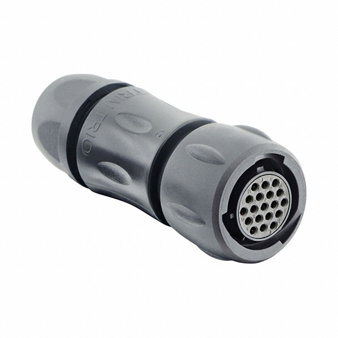 Electrical Connector: Trim Trio UTSX 14, Plug with Cable Gland, 19 Contacts, 4.5 A, 250V
