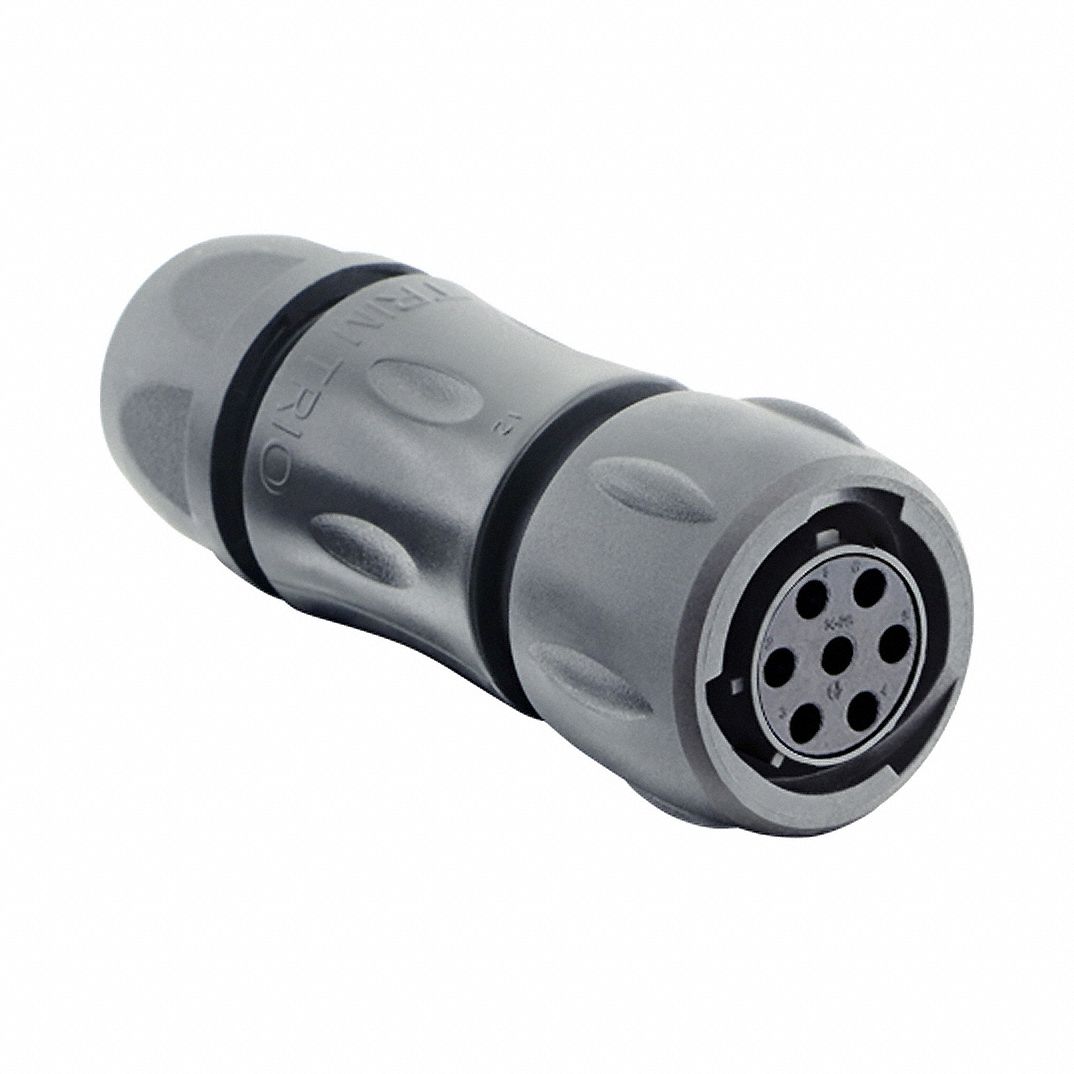 Electrical Connector: Trim Trio UTSX 14, Plug with Cable Gland, 7 Contacts, 10 A, 500V