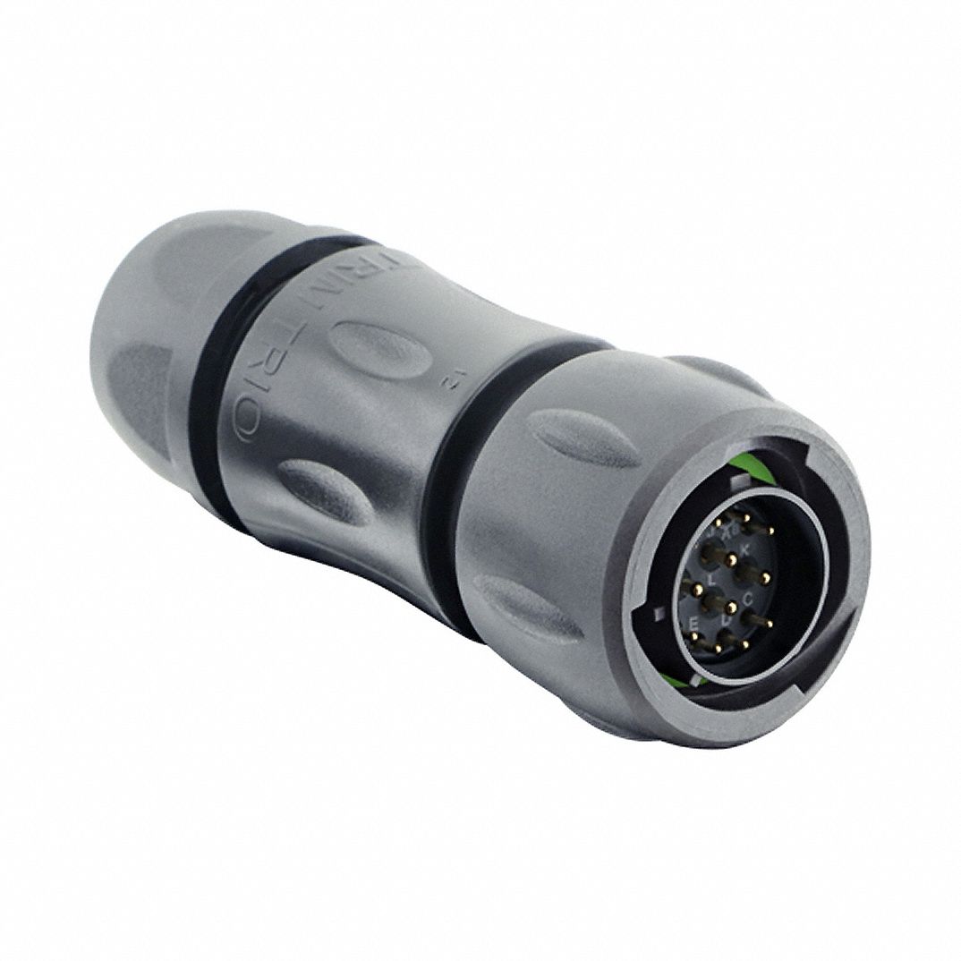 Electrical Connector: Trim Trio UTSX 14, Plug with Cable Gland, 12 Contacts, 10 A, 250V