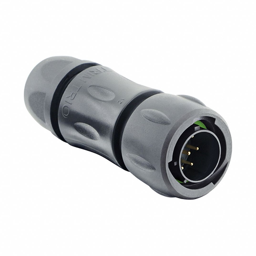 Electrical Connector: Trim Trio UTSX 14, Plug with Cable Gland, 7 Contacts, 12 A, 600V