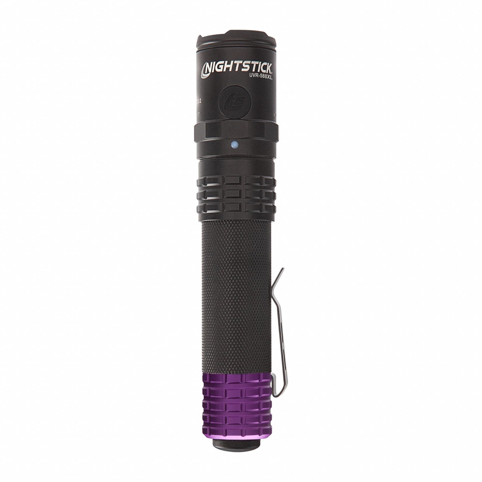 UV Flashlight USB Rechargeable Black