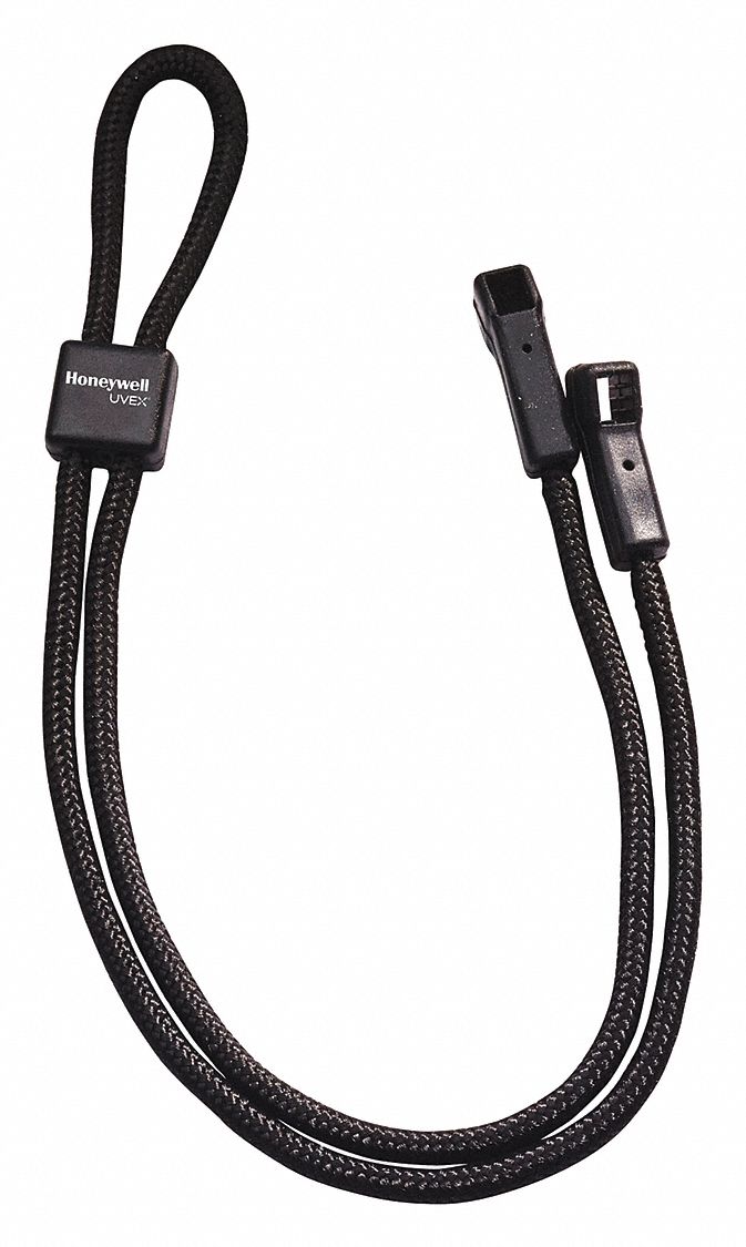 HONEYWELL UVEX Eyewear Retainer Black, 25 in Lg, Nylon 484X23S515