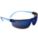 LUNETTES PROT S/ MONTURE, CSA / ANSI, RÉSISTE RAYURES / PROTECTION UV, LENTILLE BLEUE - MIROIR, PC