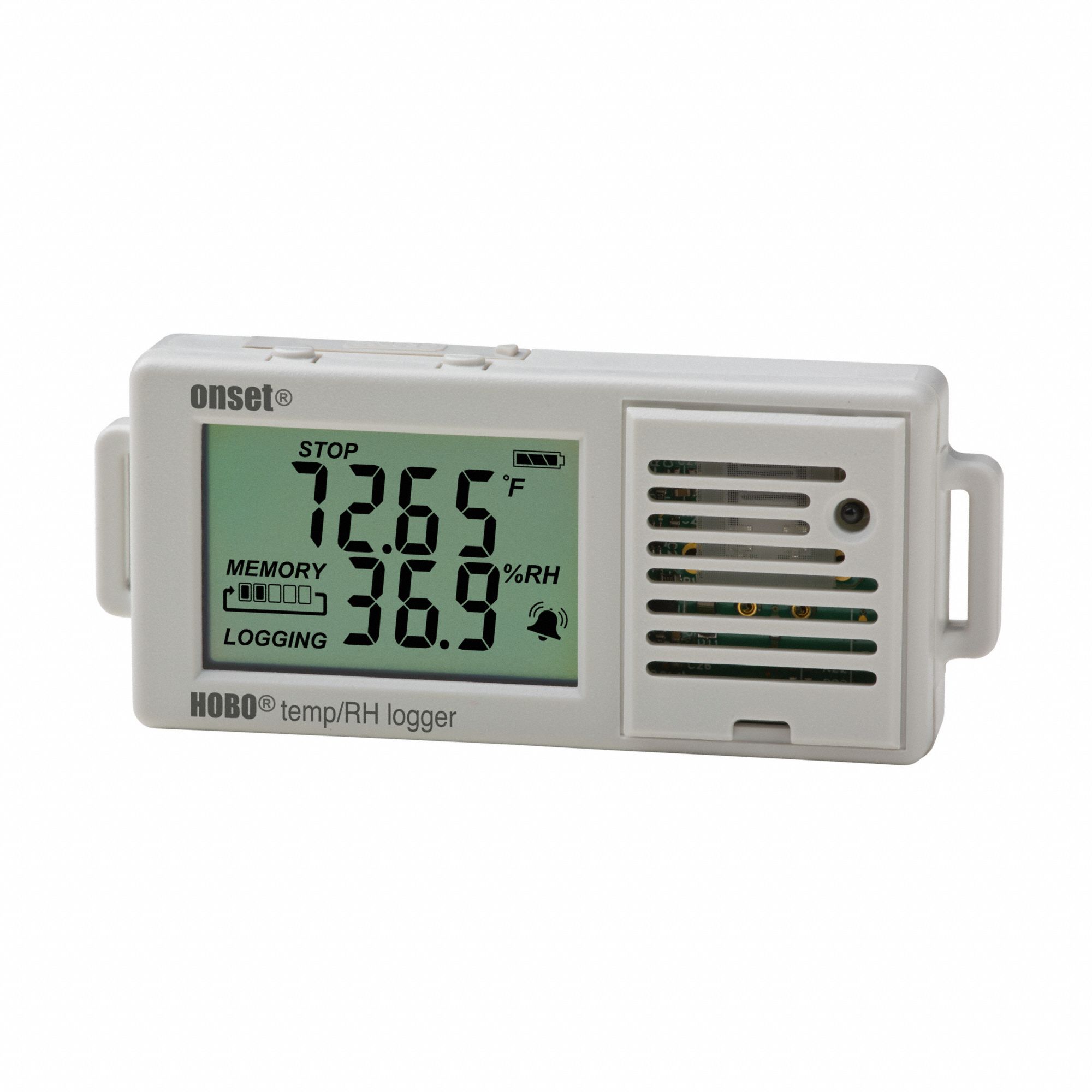 HOBO, ±3.5 RH from 25 to 85 RH Accuracy, 4° to 158°F, Data Logger