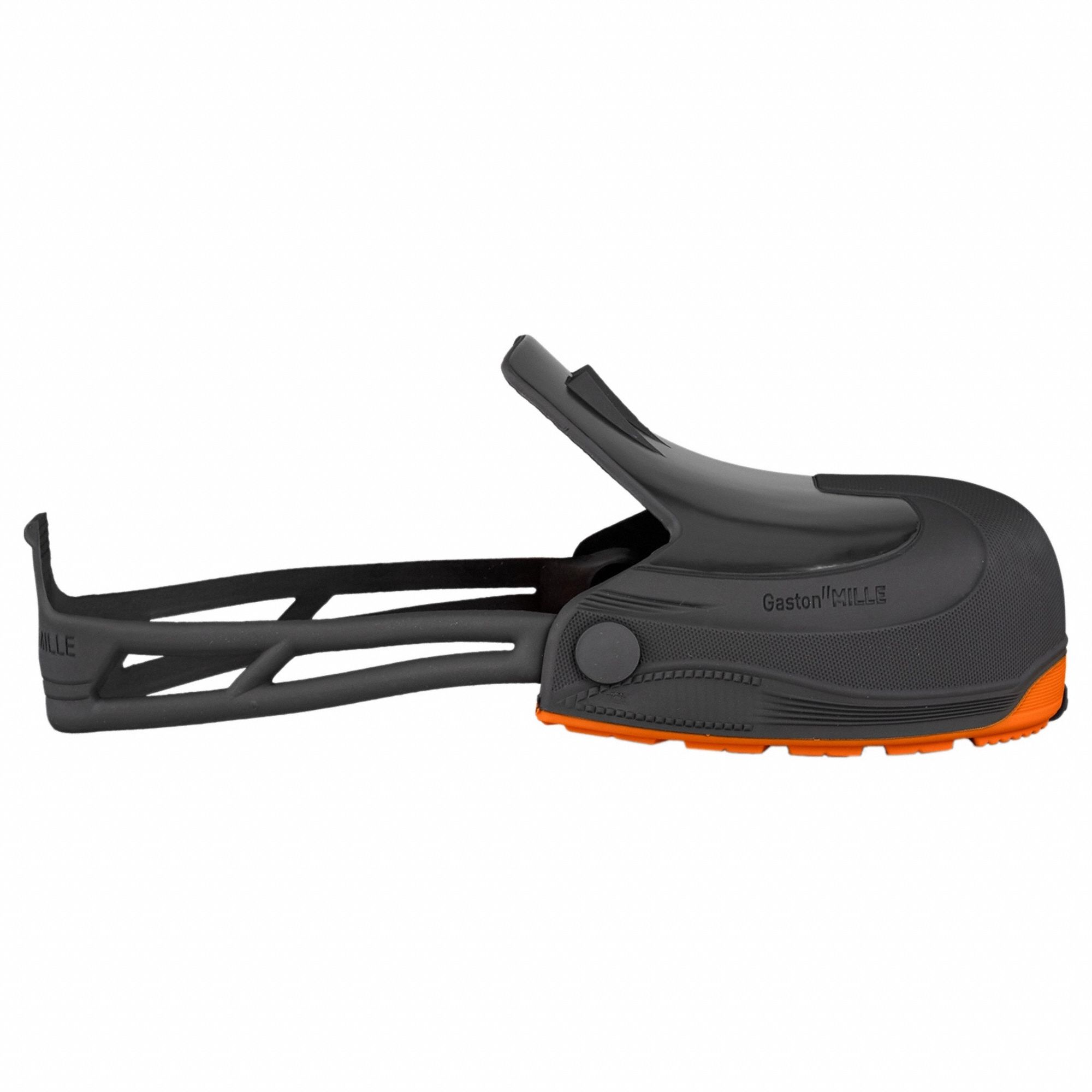 Overshoe: Gen Purpose Overshoe, Safety-Toe, Unisex, Black, Slip Resistant, L, 1 PR