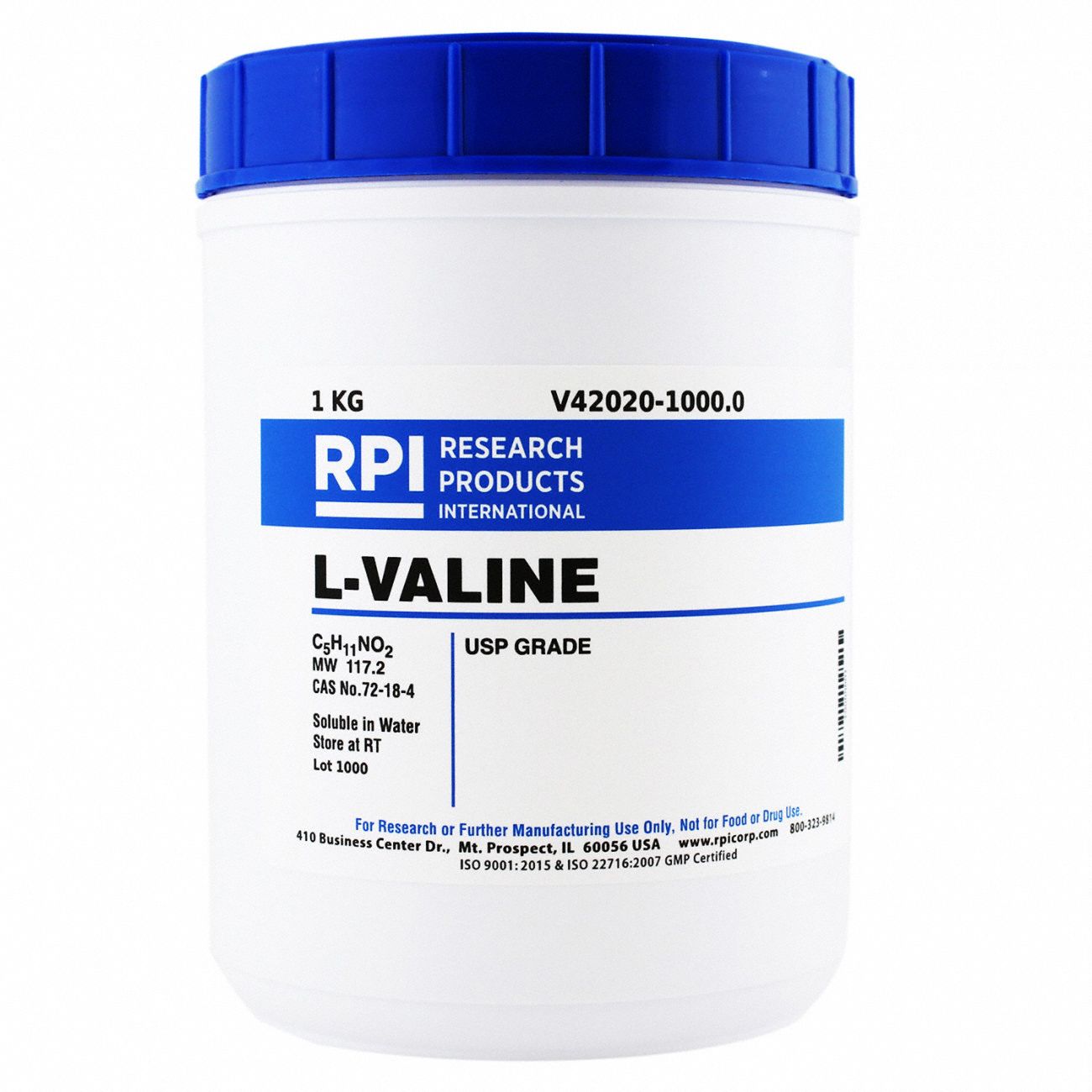 L-Valine,  USP Grade, 1Kg