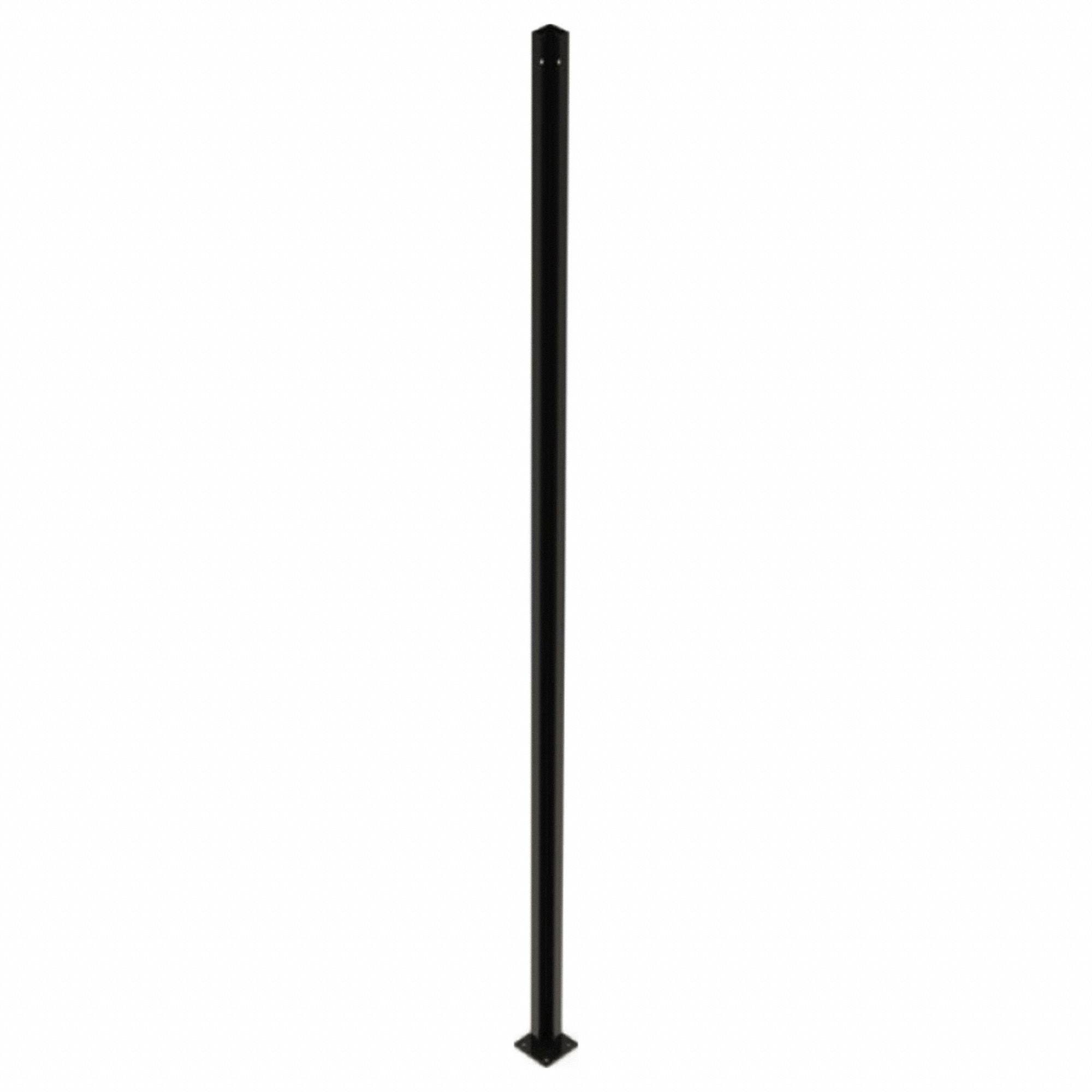 Corner Post: 10 ft H, Black, Powder-Coated