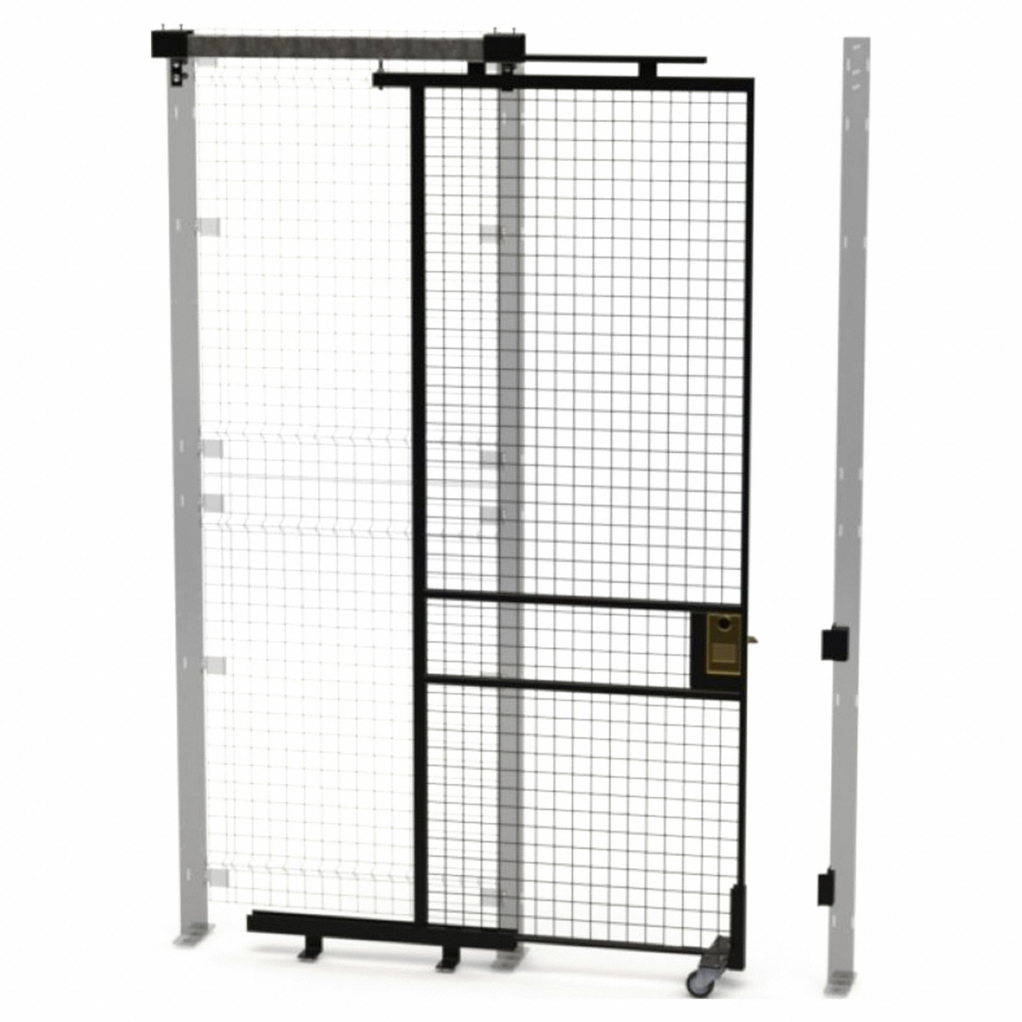 HUSKY RACK & WIRE, 8 ft H x 3 ft W x 1 3/4 in D, Black, Tunnel Slide ...