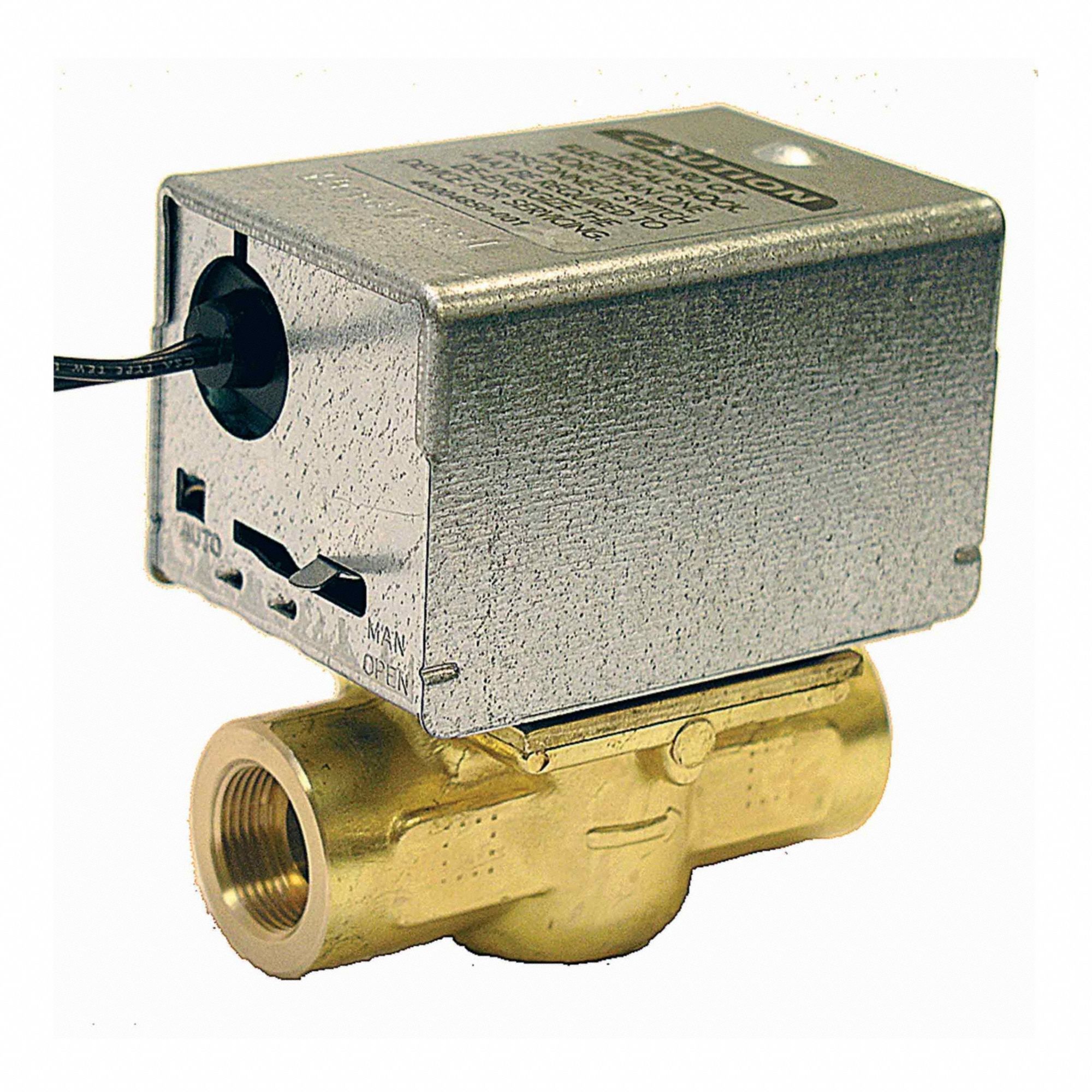 Motorized Zone Valve: 3.5 Cv Flow Rate, 2-Way, 1/2 in Female NPT, Spring Return, NC, On/Off Signal
