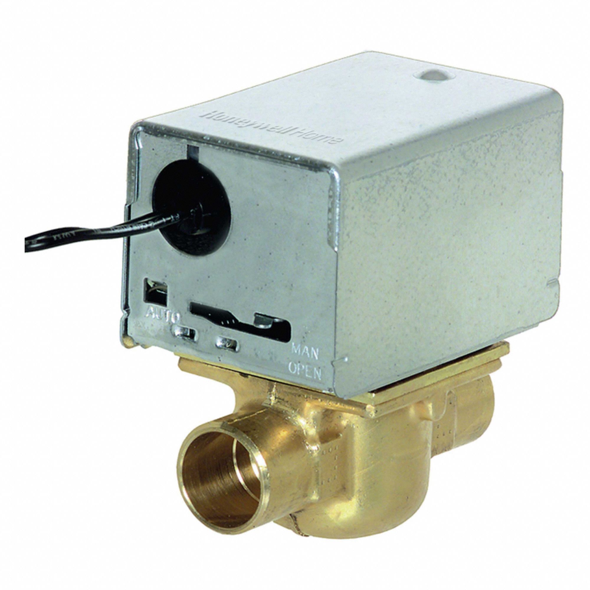 Motorized Zone Valve: 3.5 Cv Flow Rate, 2-Way, 3/4 in Female Sweat, Spring Return, NC, On/Off Signal