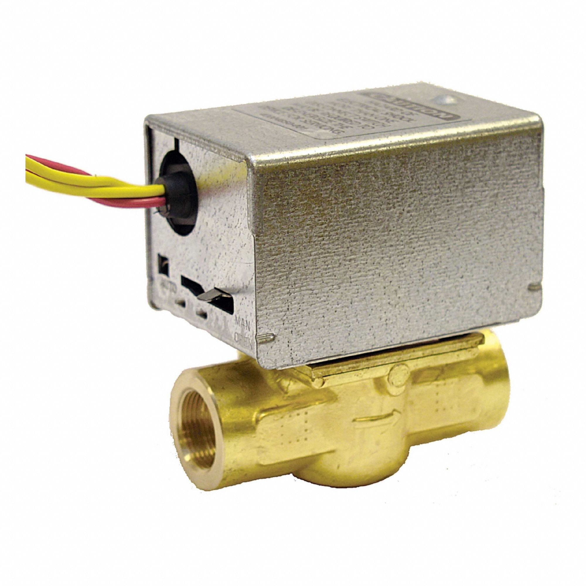 Motorized Zone Valve: 3.5 Cv Flow Rate, 2-Way, 3/4 in Female NPT, Spring Return, NC, On/Off Signal
