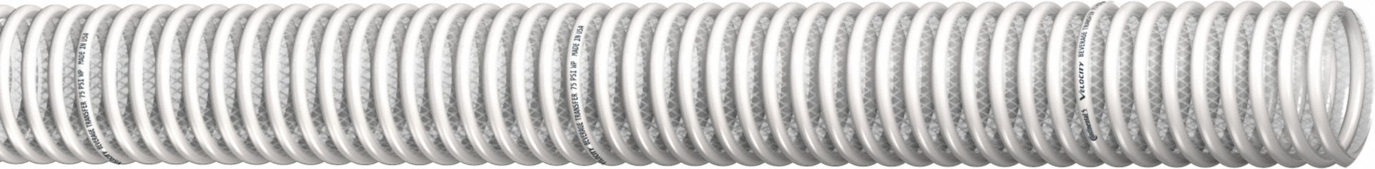 Bulk Food Grade Transfer Hose: 1 1/2 in Hose Inside Dia., 110 psi, 100 ft Hose Lg
