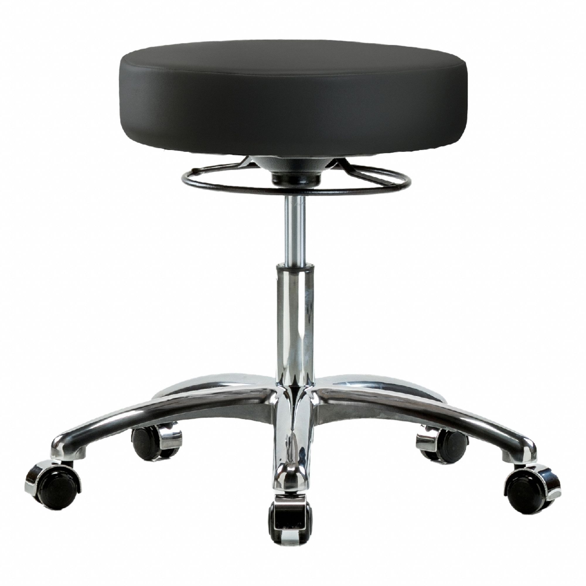 GRAINGER APPROVED BR-VDHSO-CR-CC-8540 Backless Pneumatic Stool,13" W 355Y69