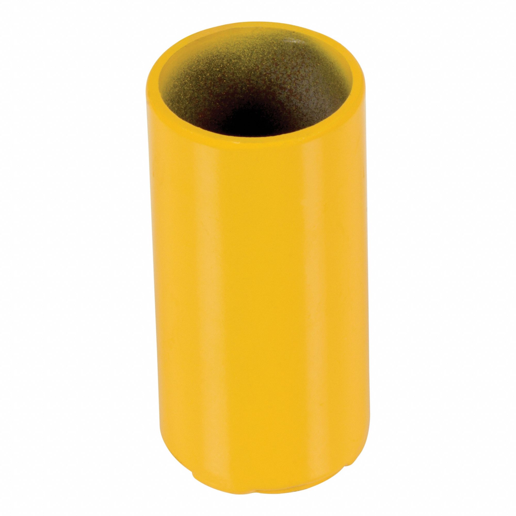 PIPE SAFETY RAILING - METAL SLEEVE, YELLOW, 4 IN H, STEEL