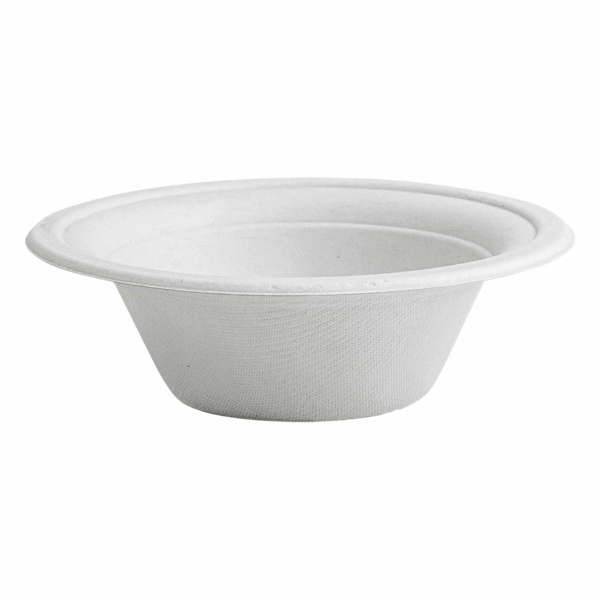 Bowls: Reclaimed Fiber, Unwrapped, 12 oz Bowl Capacity, Natural Oatmeal, 1, 000 PK