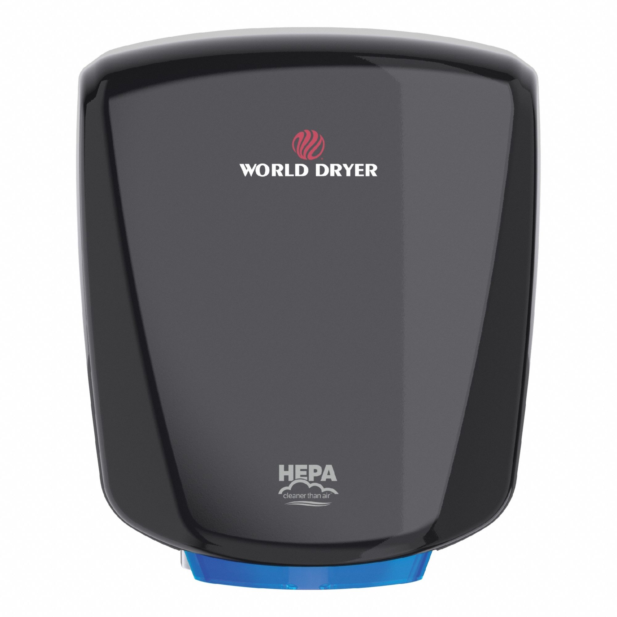 Hand Dryer: VERDEdri, Auto, 8 sec Dry Time, Aluminum, Black, ADA Compliant, 69 dBA, High